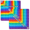 Digital Multiplication Game Table, Rainbow Dimple Fingertip Toy for Stress-Relieving Math Manipulation
