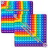 Digital Multiplication Game Table, Rainbow Dimple Fingertip Toy for Stress-Relieving Math Manipulation