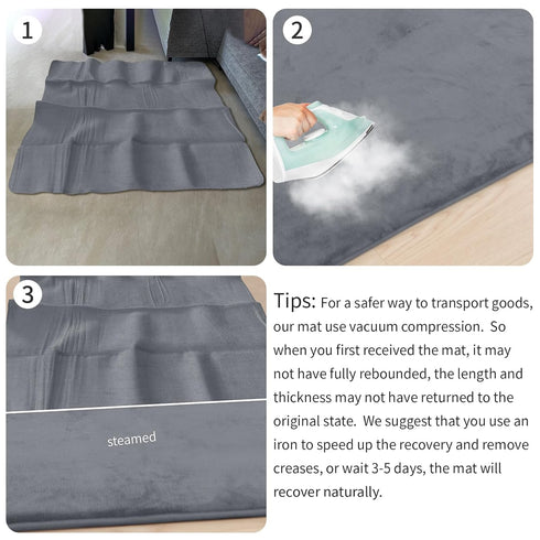 Floor,1.3" 50"50" Tummy Huloo Sleep Baby Play Mat for Thick Elasti-Foam Playpen Mat for Time,Water Repellent Soft Coral