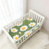Bseiialft 52 28 Daisies Green Leaves Ladybugs Crib Sheets for Boys Girls Soft and Breathable Cotton Baby Sheets