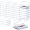 Vicenpal Playing Card Box Clear Plastic Playing Card Deck Case Snap Closed