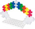 PLUS PLUS BIG Baseplate Duo - Green & White Base Accessory for Building and Displaying Creations, STEM Toy for Toddlers