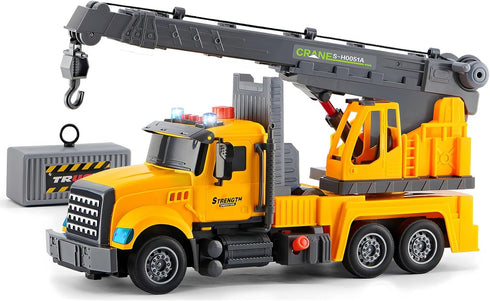 LerBao Large Crane Truck Toys for 3 4 5 6 7 8 Year