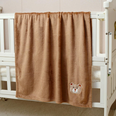 CREVENT 30''X40'' Cute Cozy Fluffy Warm Baby Blanket for Girls Boys Infants Toddlers' Bedding Crib Cot Stroller, Baby Shower Birthday Newborn's Gift - Bear by CREVENT