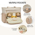 G4Free 3 1 Backpack in Diaper Bag with Insulated Pockets Baby for Women Men Toddler Diaper Tote with Stroller Buckle