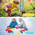WEILAIDI Toys,5 Toys,8'' Set Beach Pcs Children Beach Sandbox Kids Gardening Metal Garden Tools with Sturdy Wooden