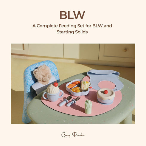 Cozy Rock Set, Set, Silicone Baby Feeding Gelato Collection Baby Led Weaning Supplies, First Self-Feeding Ice Cream