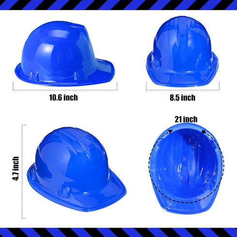 Haysandy 60 Pcs Plastic Construction Party Hats, Bulk Toy Hats for Kids Ages 3-8, Construction Theme Party Supplies