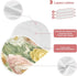 YETTASBIN Peony Flower Muslin Baby Burp Cloth, Super Soft Absorbent Cotton Burp Rag Baby Bibs Feeding Cloth for Newborn