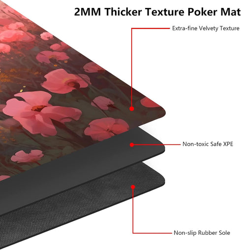 RMJKXQZG 24" 14" for MTG Playmat x with High Elastic Rubber Base Non-Slip Rubber Sole HD Printing for TCG Mat Magic