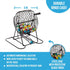 Set 8 Inch 75 50 Regal Bingo Deluxe Game for Adults and Kids - Includes Wheel Cage, Balls, Master Board, Cards