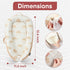 (0-12 Interactivity Baby Lounger for Playtime under Adult Supervision Months), Premium Quality Natural Cotton with Foam