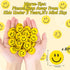 Whaline 80Pcs Smile Mini Bulk Erasers, Welcome Back to School Yellow Round Happy Face Collection for Classroom Rewards