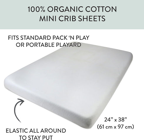 Soft Cotton Mini Crib Sheet - Perfect for Your Baby's Crib