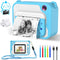 Kids Digital Camera with Instant Print, 1080P Video Camera for Boys Girls, 32GB SD Card, Birthday Gift for Ages 3-12