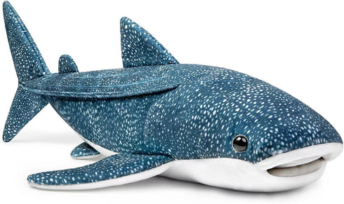 ZHONGXIN MADE Simulation Great Whale Shark Plush Toy - Realistic 20.5" Long Lifelike Blue