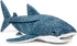 ZHONGXIN MADE Simulation Great Whale Shark Plush Toy - Realistic 20.5" Long Lifelike Blue