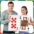 Cholemy Jumbo Playing Cards - 11 x 17 Inches Giant Deck - Large Print Oversized Full Deck for Adults Game, Party