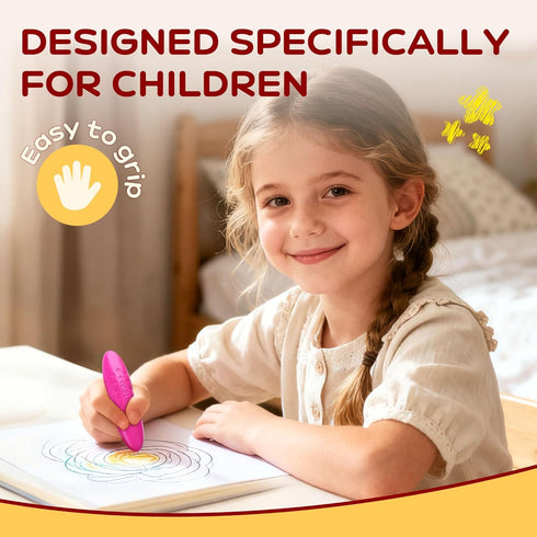 36 2-4, 1-3, 4-8, YPLUS Peanut Crayons for Kids, Colors Washable Toddler Crayon, Non-Toxic Baby Crayons for ages