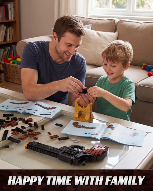 1:1 Sets 300 Set Nueris Revolver Building Blocks - PCS Model Collection Toy Building Bricks Shootable - Simulation