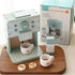 MIKNEKE Set Wooden Coffee Maker Toys Play for Kids, Coffee Machine Toy, Montessori Pretend Play Food Kitchen