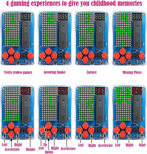 Gikfun DIY Retro Classic Electronic Soldering Kits, 4 Retro Classic Games for Middle/High School Projects