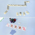 (31.5 31.5) TIASUSAN Blue Mahjong Mat x with Black Carrying Bag, Anti-Slip, Noise-Reducing Mahjong Mat for Table