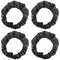 DOERDO 4Pcs Baby Stroller Wheel Cover Protection Covers for Baby Stroller Wheelchair, Small Black