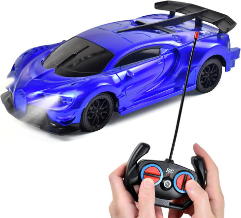 Remote Control Car Toys - RC Toys for 3+ Years Old Boy and Girl Gift (Blue)
