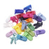 25Pcs Pacifier Clips Holders for DIY Teething Toys, Baby Blankets, Bib Holder Suit for 20mm Ribbon (Mix 20 Color)
