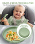 (3 Pack), Classic Toddler Plates with Suction Non Toxic & BPA Free Silicone Suction Plates for Baby Toddler Kids, Non