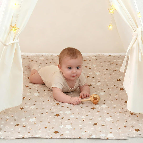 RongFa Teepee Tent Mat for Kids-Portable Children Play Tent Indoor Outdoor Padded