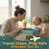 Setup 1-5 Little Traveler Waterproof Airplane Tray Table Cover Universal Fit & Easy Airplane Tray Cover Kids - Use