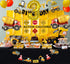 FIGEPO 3rd Construction Birthday Party Supplies for Boys with Dump Truck Theme, Includes Cake Toppers, Balloons