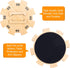 Set 9 100-Sheet 2-8 Mexican Train Dominoes Accessories with Wooden Hub (Felted Bottom) - Includes Metal Train Markers
