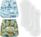 BISENKID 2 Pack Waterproof Cloth Diaper Cover Reusable Plastic Diaper Cover - Adjustable