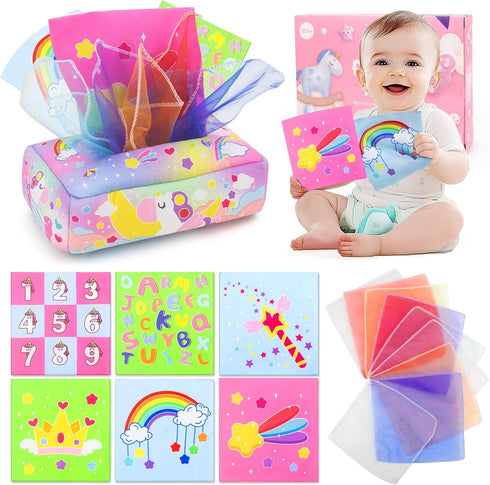 usrela Baby Toys 6 to 12 Months - Tissue Box Toy, Tissue