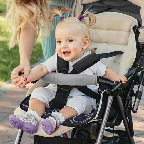 COOLBEBE 2 Pack Set Car Seat Protector for Potty Training, Dry Waterproof Car Seat Liner Toilet Training & Strap Covers