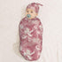 Sets Magnolia Floral Newborn Swaddle Blankets Hat Soft Baby Receiving Blanket Swaddle Sack for Baby Shower Infant Boy