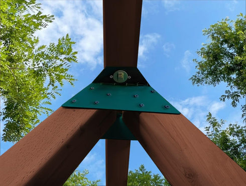 Generic 4 Set Pcs EZ Frame Brackets Accessories, A-Frame Brackets for Wooden Swing Beam, High Strength Support Fitting