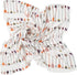 Galabloomer Newborn Swaddle Blanket with Beanie Set, Baby Boy Receiving Blanket (White Arrow)