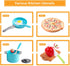 150Pcs Playset, 2Pack Kitchen Toddlers Pretend Cooking Cookware Accessories, Food, Picnic Blanket, Fruits, Veges