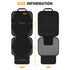2 (2 Pack) Siivton Car Seat Protector for Child Seat Cushion for Leather and Fabric Seats, Mesh Pockets, Non-Slip