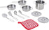 Teamson Kids - Little Chef Frankfurt Kitchen Pretend Play Stainless Steel Cooking