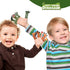 Dinosaur Toys Figure Set - Rubber Dinosaur Finger Puppets with Heads, Paws, and Feet, Bath Toys for Kids, 20pcs Finger
