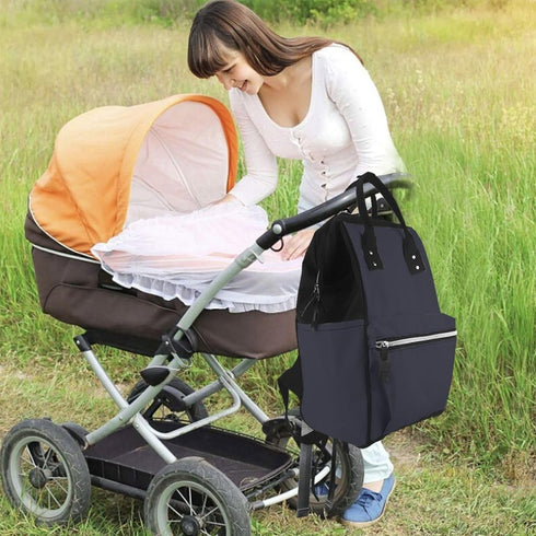 ZQYTGFDC Backpack Solid dark green Multifunctional Nappy - Large Capacity Diaper Bag with Mums & Dads, Travel