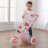 Badger Basket Toy Doll Folding Three Wheel Stroller for 22 inch Dolls - Pink/Gingham