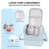 Jaffzora Willow/Eufy/Elvie/Momcozy M5/S12 Pack Wearable Breast Pump Bag with Cooler Compartment Fits for Pro/Medela