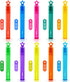 240 Pieces Mini Bubble Wands, Assortment Party Favors for Kids, Goodie Bags, Themed Birthday, Halloween, Wedding Gifts