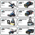 1102 Pieces City Police Station Building Kit with SWAT Mobile Command Center Truck, Police Car, Helicopter, Patrol Boat